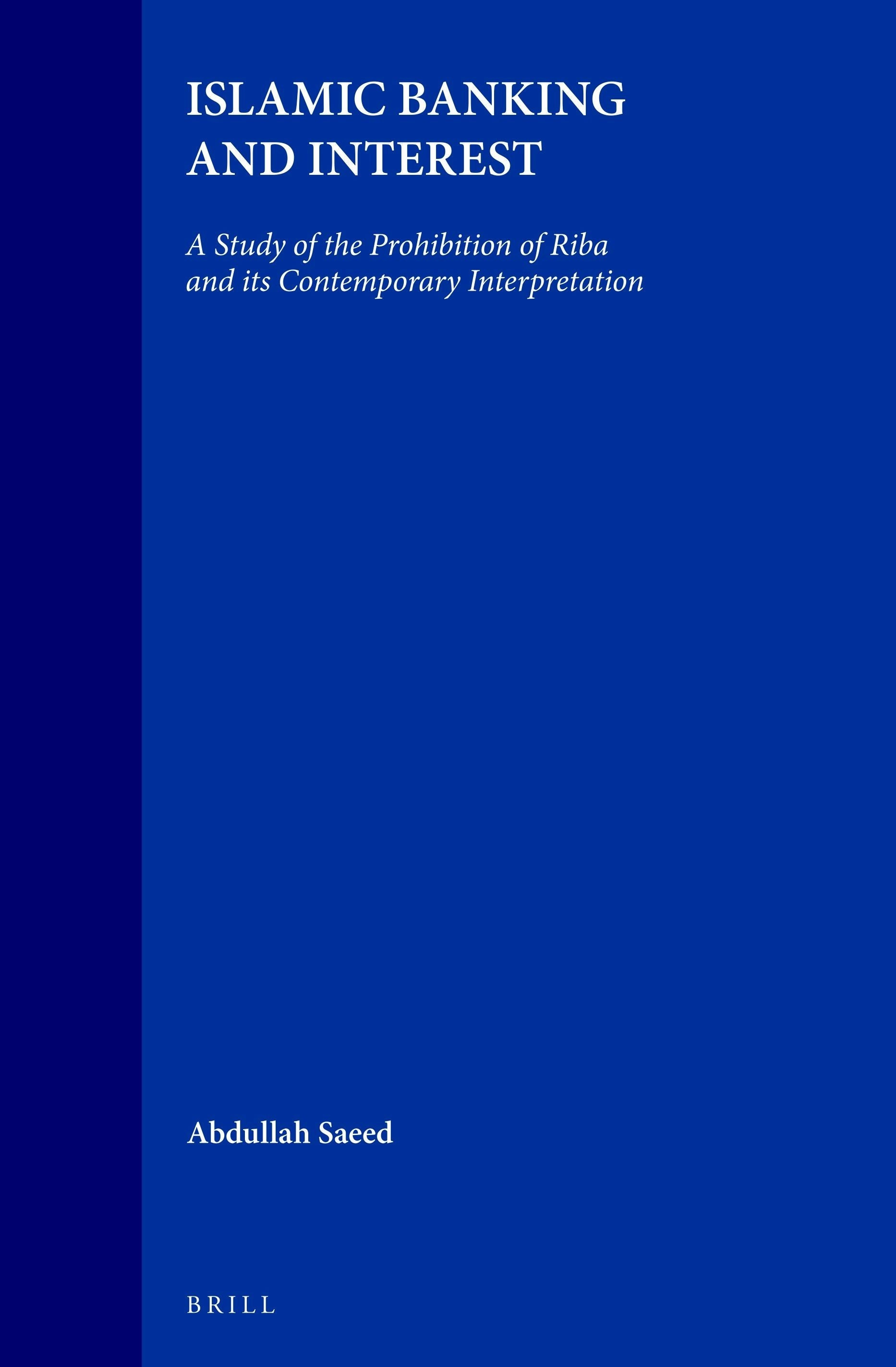 Book cover image for Islamic Banking and Interest ISBN: 9789004105652